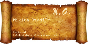 Mikita Otmár névjegykártya